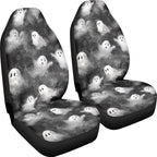 Car Seat Covers Accessories 2 Pieces Car Front Seat Covers, Universal Fit Auto Interior Bucket Seat Covers(Ghost 68)