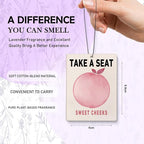 Pink Cute Funny Peach Bathroom Air Freshener,Cute Girly Stuff,Funky Y2K Pink Air Freshener Hanging 3 Pcs for Bathroom Cars Closet Drawer Books