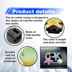 5PCS Starfish shell Blossom Car Vent Clips Cute Scented Air Freshener Decor Car Accessories for Women Aesthetic Car Interior Decorations