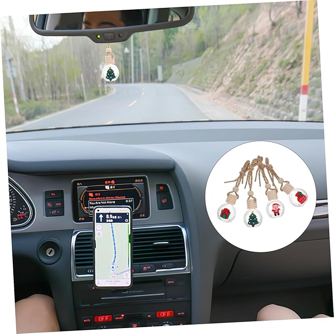 Mobestech 12 Pcs Car Pendant Air Car Ornaments Diffusers Oil Diffusers Hanging Diffuser for Empty Diffuser Bottles Glass