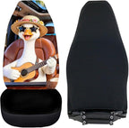 Goose Car Seat Covers Cool Comfortable Car Seat Cover for Front Seats Set of 2 Removable Automotive Accessories Elastic Polyester Suitable for Most Cars,SUV,Sedan