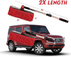 Car Duster Exterior Scratch Free,Soft Car Brush Kit for Truck,SUV,RV and Motorcycle,Wax Cotton Hair,Dusters with Extendable Handle,Duster for Cleaning,Dust Pollen Removing,No Lint