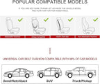 Car Seat Cover for Luxury & Comfort - PU Leather, Anti-Slip, Full Wrap Protection with Storage Pocket for Bottom Cushion - Universal Fit for 95% of Vehicles (Black,2 Piece)