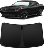 INSAUTO Custom Fit Windshield Sun Shade Accessories for Dodge Challenger 2015-2023, Foldable Front Window Sunshade, UV & Heat Reflector, Keeps Interior Cool, Includes Storage Bag