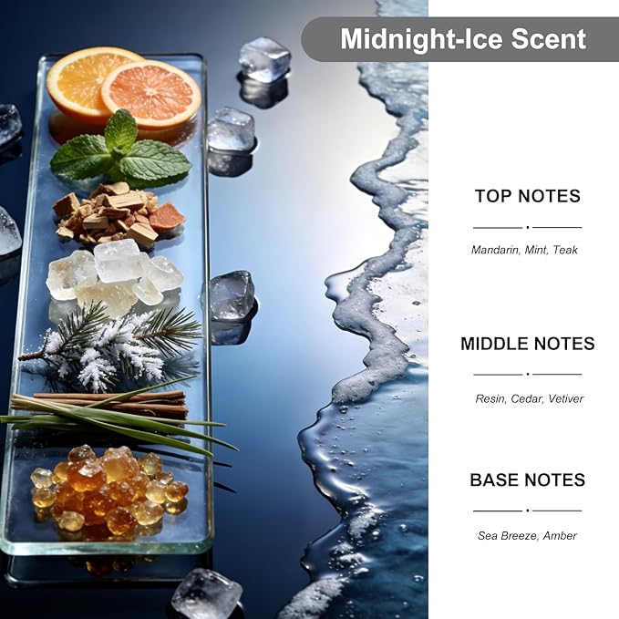 2-Pack Car Air Fresheners, Car Deodorizer, Midnight-Ice Air Freshener – Long Lasting Hanging Car Air Freshener for Men and Women, Car Scent Diffuser by VUTOLLOSA