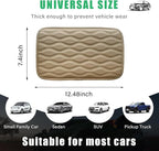 Car Center Console Pad, Waterproof Auto Armrest Seat Box Cover, PU Leather Arm Rest Protector Cushion Pad, Universal Vehicle Interior Protection Accessories for Car SUV (Beige)
