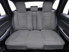 Elantrip Car Seat Cover Full Set Leather Car Seat Protector Universal fit for Most Cars SUVs and Trucks Water Proof Front and Rear Seat Protector Gray