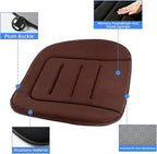 KAYI Car Seat Cushion, Memory Foam Car Seat Cushion, Anti Slip Rubber Bottom Car Seat Cushions for Driving, Suitable for Car and Office Chairs (2 Pack, Brown)