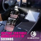 DONKEYPRO Car Interior Cleaner and Protectant, 15 Fl Oz Polishing Cleaner Interior Detailer Spray - Repels Dust & Staining, Restores & Protects Plastic, Vinyl, Leather Seats - UV Guard, Anti-Aging