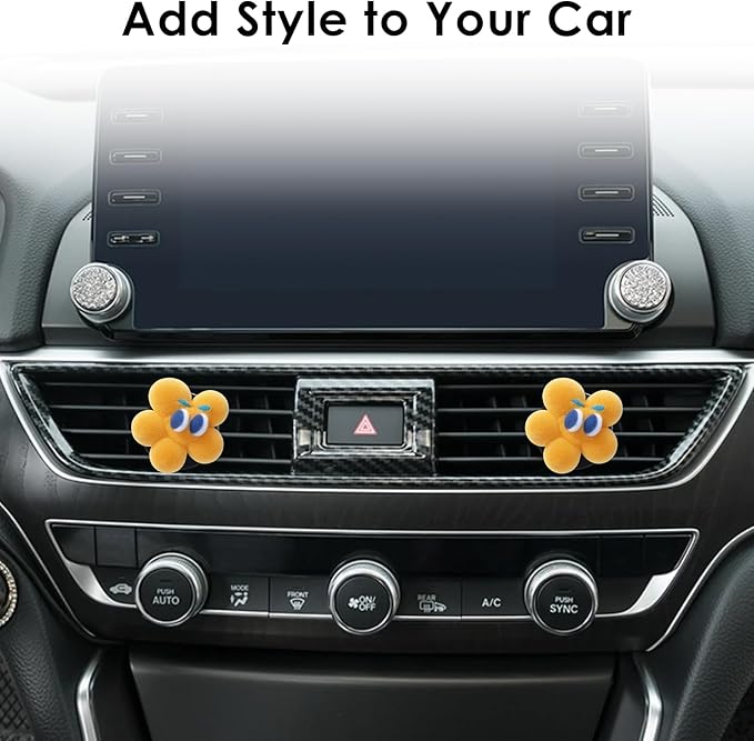 100 Pcs Metal Car Vent Clips with Round Plastic Slot Head, Air Vent Clips Car Accessories Replacement, Car Air Fresheners Perfume Vent Clips for Most Car, Office, Home (Black, 40x24mm)