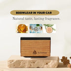 Car Air Freshener Wooden Visor Clip, Car Odor Eliminator Air Purifier with Scent Refills, Universal for Men Women, Vehicle Fragrance Diffuser for Car Truck SUV, 3 Pack (Amber Coconut Pine), Clip Included