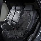ZONETECH Wood Beaded Seat Cushion, Premium Quality, Black, Car Massaging, Double Strung, Stress Free (1 Pack)