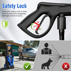 Pressure Washer, Power Washer with 4 Quick Connect Nozzles 1 Foam Cannon, High Pressure Cleaning Machine for Cars/Fences/Driveways/Patios/Farms/Home Cleaning