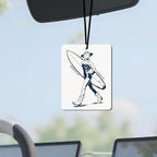 Blue Western Coastal Car Air Freshener 4 Pcs, Preppy Surf Cowgirl Boots Howdy Beach Hanging Air Freshener for Closet Drawer Books, Western Beachy Car Accessories Mirror Decor for Women