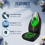 GENANY Nightmare Sack Car Seat Covers Set of 2, Breathable Front Seat Covers for Truck Sedan SUV, Horror Car Accessories, Horror Gift for Women Men