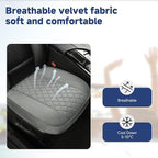 West Llama Front Car Seat Cover Protector, Comfortable Velvet Bottom Seat Cover Fits 95% of Vehicles,Cars,SUVs,Sedans,21.26 × 20.86 Inch(1PC-Gray)
