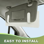 Car Sun Visor Extender, Anti-Glare Sunvisor Extension Shade Attachment for Safe Driving, Clip-On Sun Blocker Sunshade Extender Accessories Universal for SUV, Truck, Sedan(Beige)