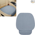 2PCS Car Seat Cushion Covers, Car Seat Cover Pad Front Bottom Protector Mat with Storage Pocket, Breathable Comfortable Auto Front Cushion Pad Mat for Most Vehicle and Office Accessories（Gray）