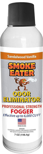 Smoke Eater Odor Eliminator & Air Freshener Spray - Fogger for Large Spaces - Continuous Spray for Up to 8 Mins - Eliminates Odor on Curtains, Couches, Rugs - Can Freshen Up to 6,000 Cu Ft of Space