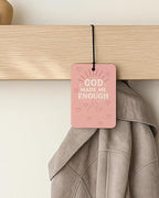 Inspirational Christian Car Air Freshener 4 Pcs Coconut Scented, Cute Religious Faith Car Accessories Mirror Decor for Women, Bible Verse Hanging Air Freshener for Cars Closet Drawer Books