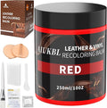 Leather Recoloring Balm, Leather Color Restorer, Leather Restorer for Couches, Leather Scratch Remover, Leather Scratch Repair, Leather Repair Kit for Furniture, Leather Dye (Red)