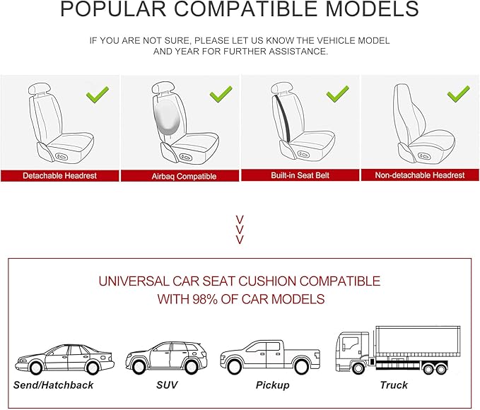 Car Seat Cover for Luxury & Comfort - PU Leather, Anti-Slip, Full Wrap Protection with Storage Pocket for Bottom Cushion - Universal Fit for 95% of Vehicles (Purple,1 Piece)