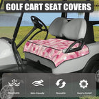 Biyejit Golf Cart Seat Covers with 4 Pockets Golf Cart Seat Towel Blanket Fits 2-Seat Golf Carts, Golf Cart Accessories
