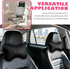 2PCS Soft Car Headrest Pillow,Ergonomic Car Neck Pillow for Driving Relief Neck Fatigue,Universal Cars Pillows Headrest for Cars Interior Accessories with Detachable Cover