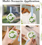 White Tea Scent Air Freshener for Closet, Drawer, Car, Gym Bag, Linen Storage, Essential Oil Plaster Diffuser Longer-Lasting Odor Eliminator Than Home Fragrance Sachets for Small Spaces - 2 Pack