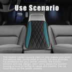 Car Center Console Cover, Universal Leather Waterproof Armrest Seat Box Cover Protector, Comfortable Car Decor Accessories Fit for Most Cars, Vehicles, SUVs-gem green
