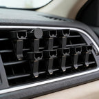 100pcs Air Outlet Clip Vent Clips, Automatic Air Freshener Car Air Conditioner Clips for Home Air Vent Clips Sublimation Air Fresheners Blanks (Black)