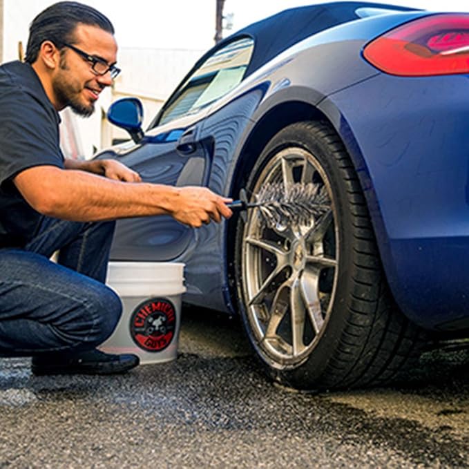 Chemical Guys ACCS37 Easy Reach Wheel and Rim Detailing Brush