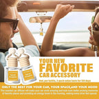 C Classy Car Air Freshener Hanging 2 Pack, Spiced Pumpkin Essential Oil Diffuser for Cars, Cute Car Accessories, Long-Lasting Fragrance, C ar Air Fresheners for Women & Men Gift, Made in USA