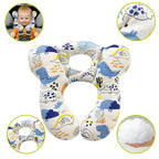 Baby Travel Pillow, Infant Kid's Cushion Soft and Skin Friendly for Car Seat, Pushchair and Stroller (Blue Dinosaur)