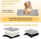 Console Dog Car Seat for Small Dogs Cats Up to 12lbs, Anti-Collapse Pet Armrest Booster Seat with Soft Pillow,Non-Slip Seat Rails Hooks & Safety Belt, Portable Car Accessories for Pets Travel
