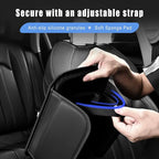 Car Center Console Cover, Leather Arm Rest Cover for Car, Middle Console Cushion with 2 Storage Bags, Universal Auto Interior Accessories for Most Trucks SUVs Sedans (Black)