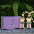 Hanging Car Air Freshener, Long Lasting Essential Oil Diffuser, Non-Toxic Pink Sands Scent, Cute Car Fresheners for Women, 2 Pack Made in USA