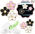 Automotive Colorful Car Decoration - Air Vent & AC Outlet Clips - Air Freshener & Interior Car Decor for Girls & Women (Black, White, Light Pink, Lavender, Eucalyptus, Jasmin)