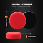3 Inch Polishing Pad, SPTA 8Pcs Car Wax Applicator Pads with Handle and Towel, Hand Foam Pads & Microfiber Pad Kit, Detailing Buffing Pads for Car Polishing Waxing Buffing Glaze