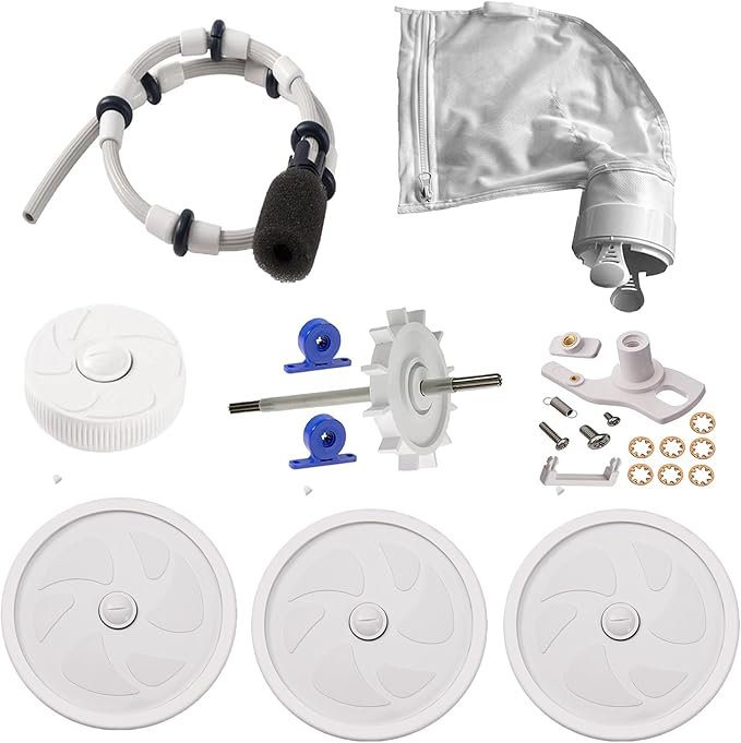 ATIE Pool Cleaner Tune Up Rebuild Kit A49 Compatible with Polaris 280, TR28P Pool Cleaner with Wheel, Tire, Drive Shaft, Turbine Bearing, All Purpoe Bag, Sweep Hose, Wheel Bearing, Tailsweep Pro