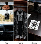 Funny Gothic Car Air Freshener 3Pcs F-CAW-F Black Caw Car Accessories Interior Hanging Scents Automotive Mirror Decor for Men Women