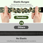 Pawaboo Dog Car Seat Belt– Reflective & Adjustable Dogs Cars Harness Leash with 360° Lockable Buckle, Shockproof Dogs Tether Bungee for Safe Travel, Army Green Camouflage