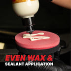 Maxshine Hex Foam Waxing Applicator – Ultra-Soft Foam Pad with Ergonomic Hex Grip – Scratch-Free Car Wax & Polish Applicator – Lightweight, Washable, Reusable Auto Detailing Tool for Car Care