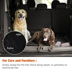 Xuniea 2 Pieces Pet Hair Remover for Cat Hair Removal Pumice Stone Tool Carpet Dog Fur Removal Tool for Car Couch Furniture Bedding Easy to Clean (4 Inches)