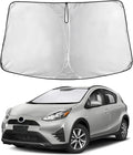 EcoNour Windshield Sunshade Compatible for Toyota Prius C 2012-2017 2018 2019, Sun Visor for Front Windshield & Window Sun Shade Cover, UV Heat Blocker & Protector, Car Accessories