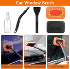 THINKWORK Windshield Cleaner Tool, Car Detailing Kit Interior, Car Cleaning Kit Interior and Exterior Detail Brush, Auto Supplies & Accessories for Men Women