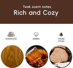 Car Air Freshener Natural Essential Oil Scent, Odor Eliminator and Purifier, Vent Clip Air Freshener for Car (Refill - 3 Pack - Pure Teak)
