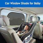 2026 New Upgrade Car Window Shades for Side Window(4 Pack),Car Window Shade for Baby with 8 Suction Cups,Sun Shade Side Window Can Blocks 99.98% UVR,Sun Shade for Window