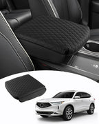 Shademax Custom Fit for Center Console Cover Acura MDX 2022 2023 2024 2025 2026 Accessories Armrest Cover Center Console Pad PU Leather Armrest Seat Box Cover Protector Anti-Scratch Black