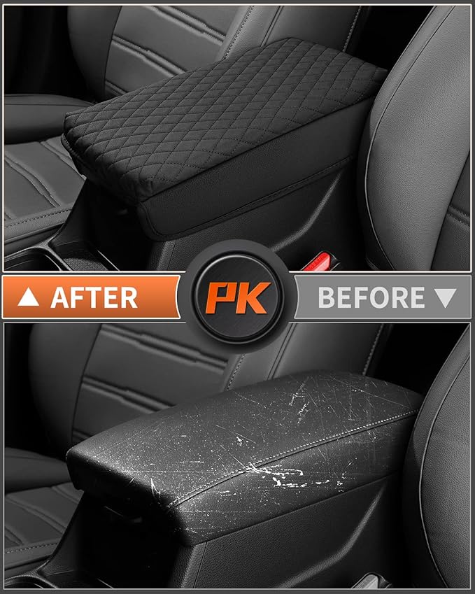 Shademax Center Console Cover for Honda CRV 2026 2025 2024 2023 Accessories CRV Armrest Cover Center Console Cushion Pad Leather Miiddle Console Lid Arm Rest Seat Box Cover Protector Anti-Scratch